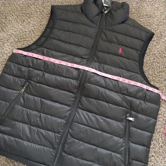 RALPH LAUREN BLACK VEST RIPPED - Picture 5 of 10